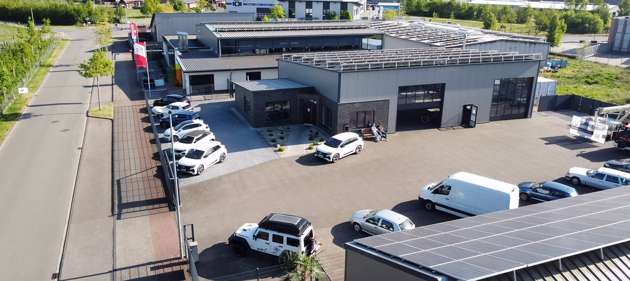 Luftaufnahme des Standorts von OL Fahrzeugtechnik in Ahaus